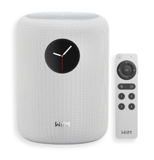 Boxa activa WiiM Sound cu ecran touch, 100W, alb