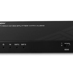 Splitter HDMI 8K60 cu 2 porturi, audio și reducere a scalării, Lindy 38534