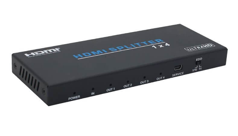 Multiplicator / Splitter HDMI2.0, 4K, EvoConnect B14IH 1×4 support 3D  4k@60Hz YUV 4:4:4, EDID, HDR, HDCP2.2