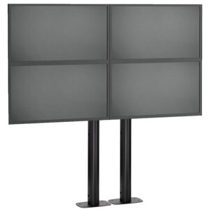 Stand VideoWALL Vogel's cu baza fixa montat pe podea 2x2, maxim 30 de kgr per display, maxim 50 inchi per display