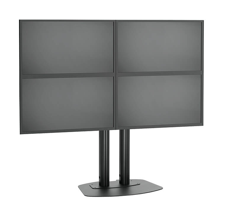 Stand VideoWALL Vogel’s cu baza fixa 2×2, maxim 30 de kgr per display, maxim 50 inchi per display