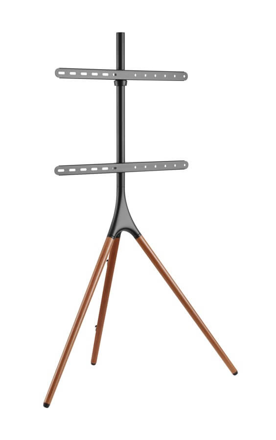Tripod elegant tip șevalet pentru TV 45″-65″ Blackmount FS12-46F, max.32kg, negru-nuc