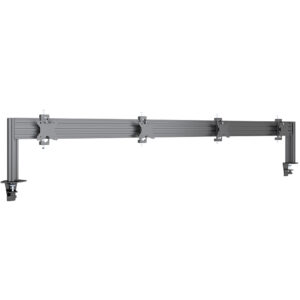 Suport pentru patru LCD Multibrackets MB-5537, montare pe masa cu clema, argintie