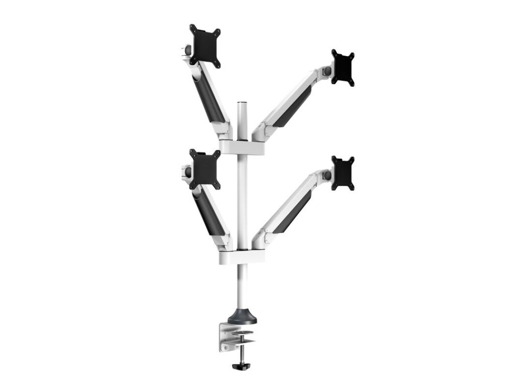 Suport 4 monitoare Gas Lift Multibrackets MB-7211, 15″-32″, min.2 – max.10 kg/monitor, alb
