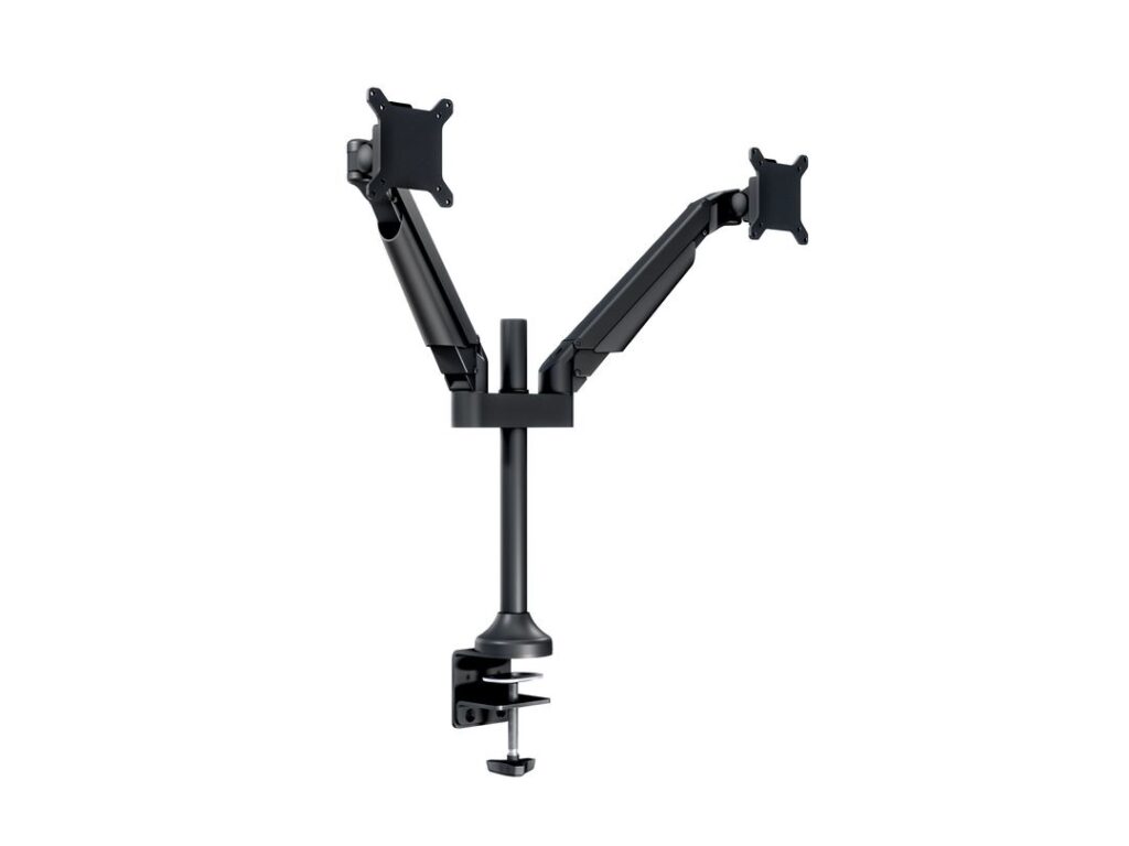 Suport 2 monitoare Gas Lift Multibrackets HD MB-2593, 15″-32″, min.9 – max.21 kg/monitor, negru