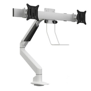 Suport Monitor dublu Gas Lift Multibrackets MB-5945, 15-28", alb, min. 2 - max. 10 kg