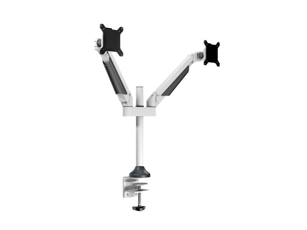 Suport 2 monitoare Gas Lift Multibrackets MB-7181, 15″-32″, min.2 – max.10 kg/monitor, alb