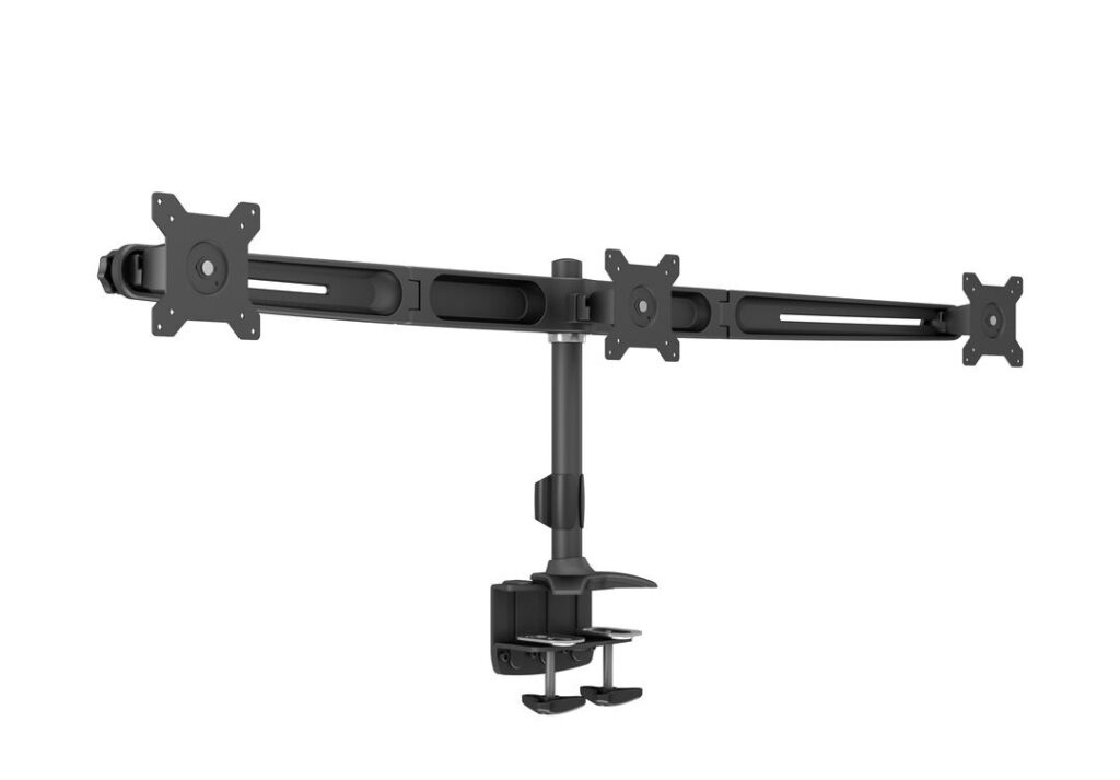 Suport 3 LCD de masa Multibrackets MB-0372, 15″-24″, max.8kg/ecran, negru