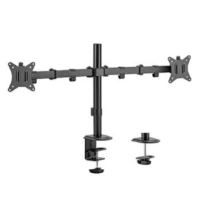 Suport 2 monitoare de masa cu brat flexibil, Blackmount MNT66-2, 17”-32”, max.9kg/ecran, negru