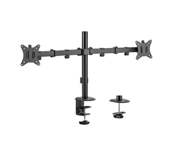 Suport 2 monitoare de masa cu brat flexibil, Blackmount MNT66-2, 17”-32”, max.9kg/ecran, negru