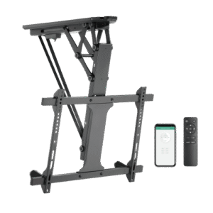 Suport TV de tavan motorizat cu telecomanda si Tuya App Blackmount ML60AI, diagonale 32"-70", max.35kg