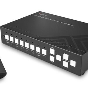 Switch KVM multiview fără îmbinare cu 5 porturi, Lindy 32330