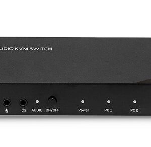 Switch KVM cu 4 porturi HDMI 4K60, USB 2.0 și audio, Lindy 32810