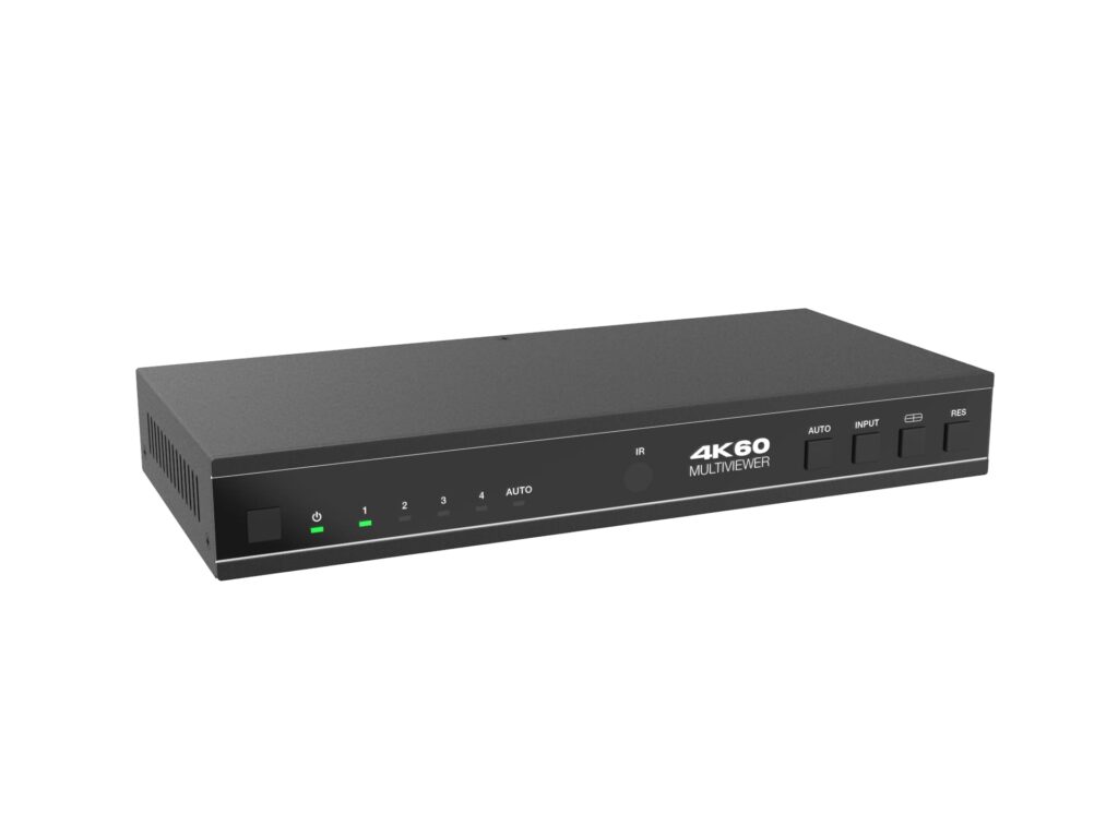 Switch Seamless HDMI2.0b 4×1 cu Multi-Viewer, cu Audio Extract, 4K@60Hz 4:4:4, HDCP2.2, cu telecomanda
