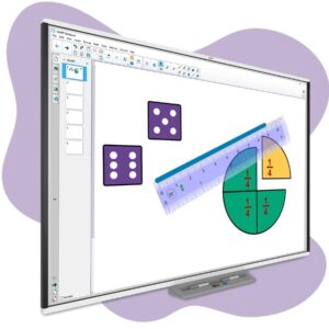 Tabla interactiva SMART Board® SBM787, format 16:10, multitouch, 221 cm, gesturi, software