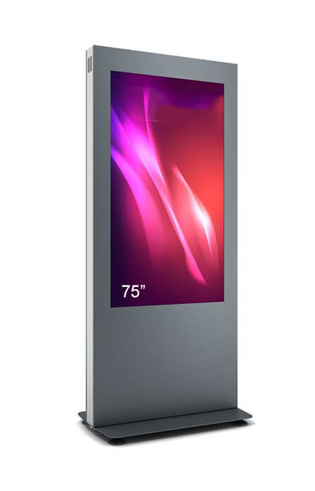 Totem de interior B01, B01V75N-SAB, pentru display 75”,fara sticla securizata frontala