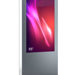 Totem de interior cu doua fete B04 , B04V55N-SAB, pentru display 55'', fara sticla frontala securizata