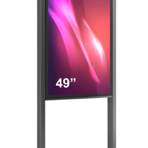 Totem de exterior T1 ,T1HV49N-BBB, pentru display 49'', inaltime 212 cm, 96 kg, dim.758x2120x100 mm