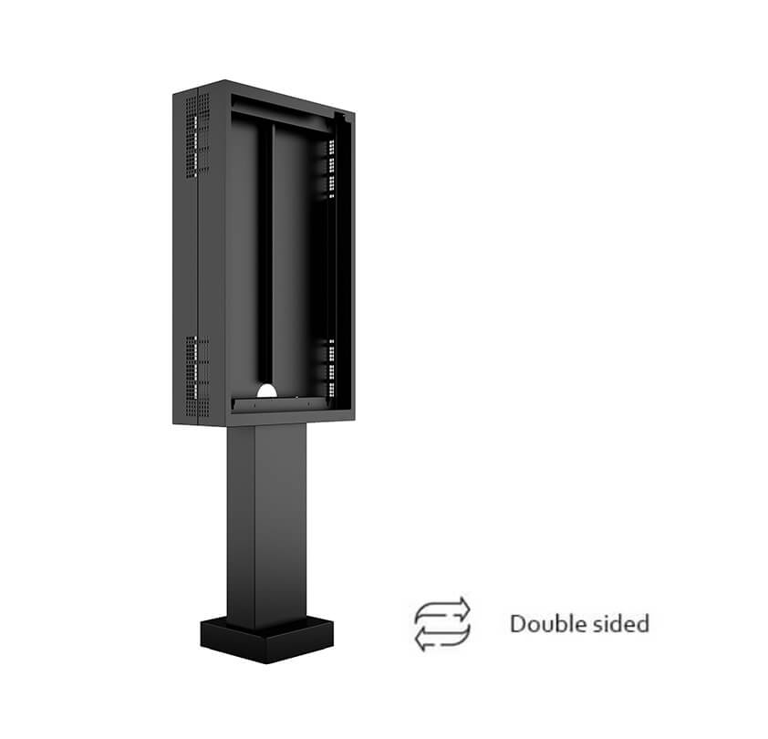 Totem Outdoor Pro Double pentru LG 49XE4F-M , Multibrackets MB-1134, 49″, max.50kg, antifurt, negru