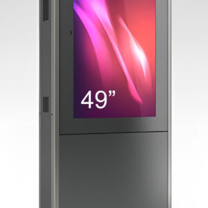 Totem de exterior cu doua fete WX ,WXDV49N-BBB, pentru display 49'', inaltime 212 cm, 96 kg, dim.758x2120x100mm
