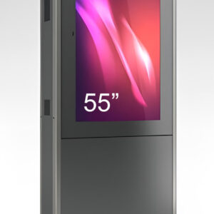 Totem de exterior cu doua fete WX ,WXDV55N-BBB, pentru display 55'', inaltime 222 cm, 103 kg, dim.834x2220x100mm