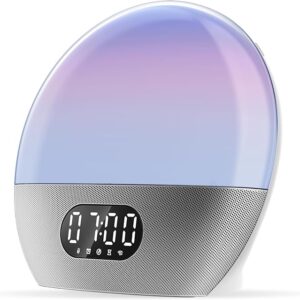 Boxa smart cu Internet Radio si Alexa WiiM Wake-up Light, Silver