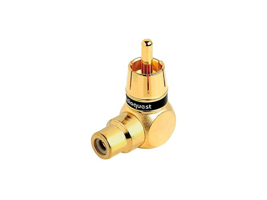 Adaptor mama RCA – tata RCA cu unghi 90 grade, Audioquest M21F-90S