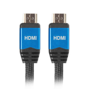 Cablu 1 m HDMI2.0 premium cu mufe metalice, 4K@60Hz, CA-HDMI-20CU-0010-BL, Lanberg