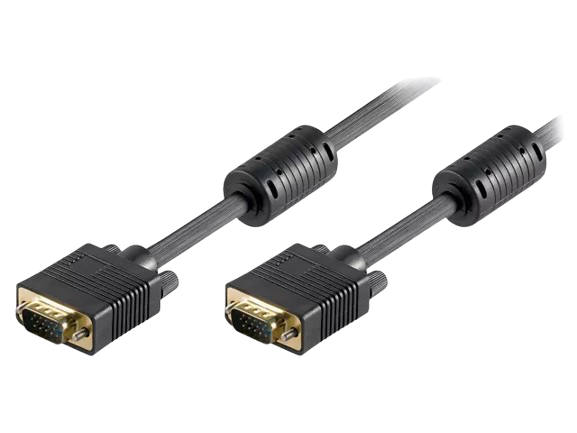 Cablu VGA tată – VGA tată, 15 m, Full HD, dublu ecranat – Goobay 68139
