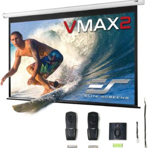 Ecran de proiectie electric, 299 x 168 cm,  EliteScreens VMAX135XWH2, 2 telecomenzi, format 16:9, trigger 12V