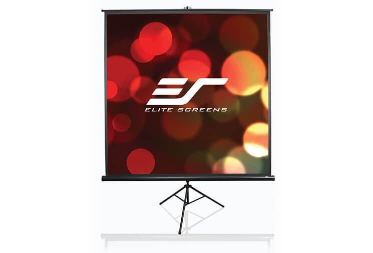 Ecran de proiectie trepied EliteScreens T113NWS1, 200x200cm+ <font color="red" > Cadou geanta transport </font>, Alb