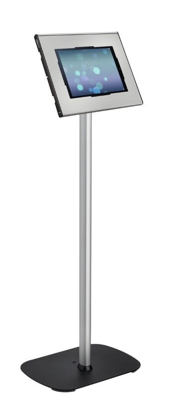 Stand podea + suport din aluminiu Vogel’s pentru tablete cu dimensiunile de minim 236x166x3mm si maxim 285x186x10mm