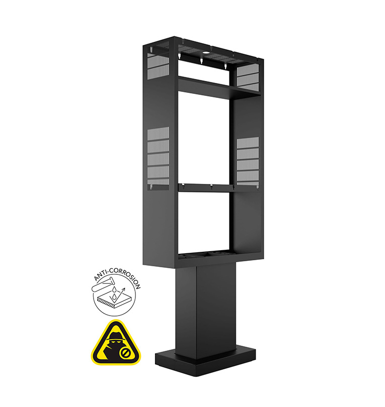 Totem de exterior dublu Multibrackets MB-8140, pentru Samsung 75″ OH75A, max.50kg/ecran